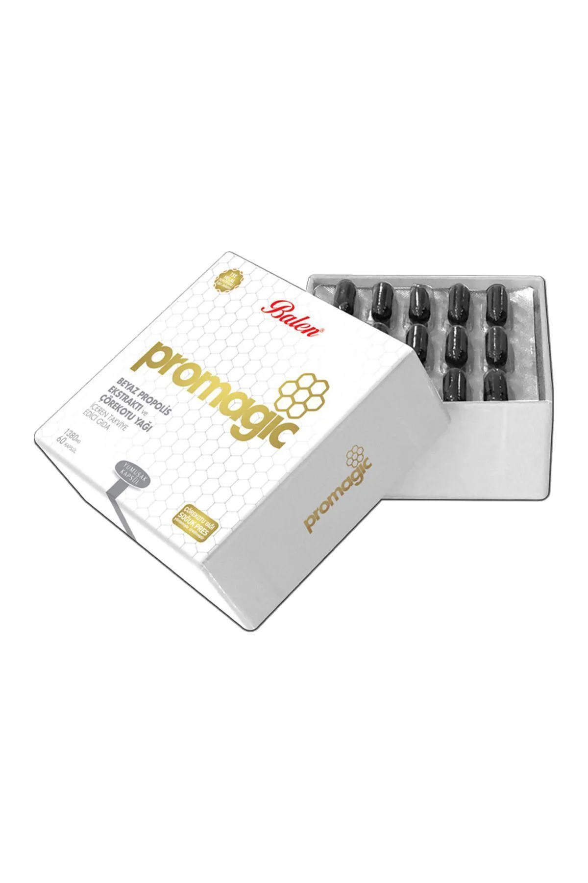 Promagic Çörekotu Yağı Beyaz Propolis 60 Kapsül X 2 Adet