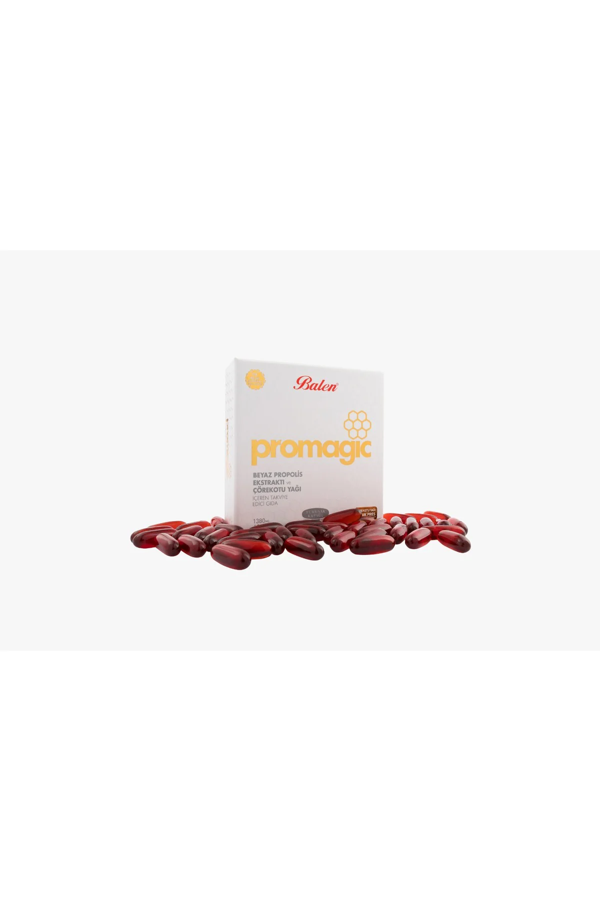 Promagic Propolis Ekstraktı ve Çörekotu Yağı İçeren Yumuşak Kapsül