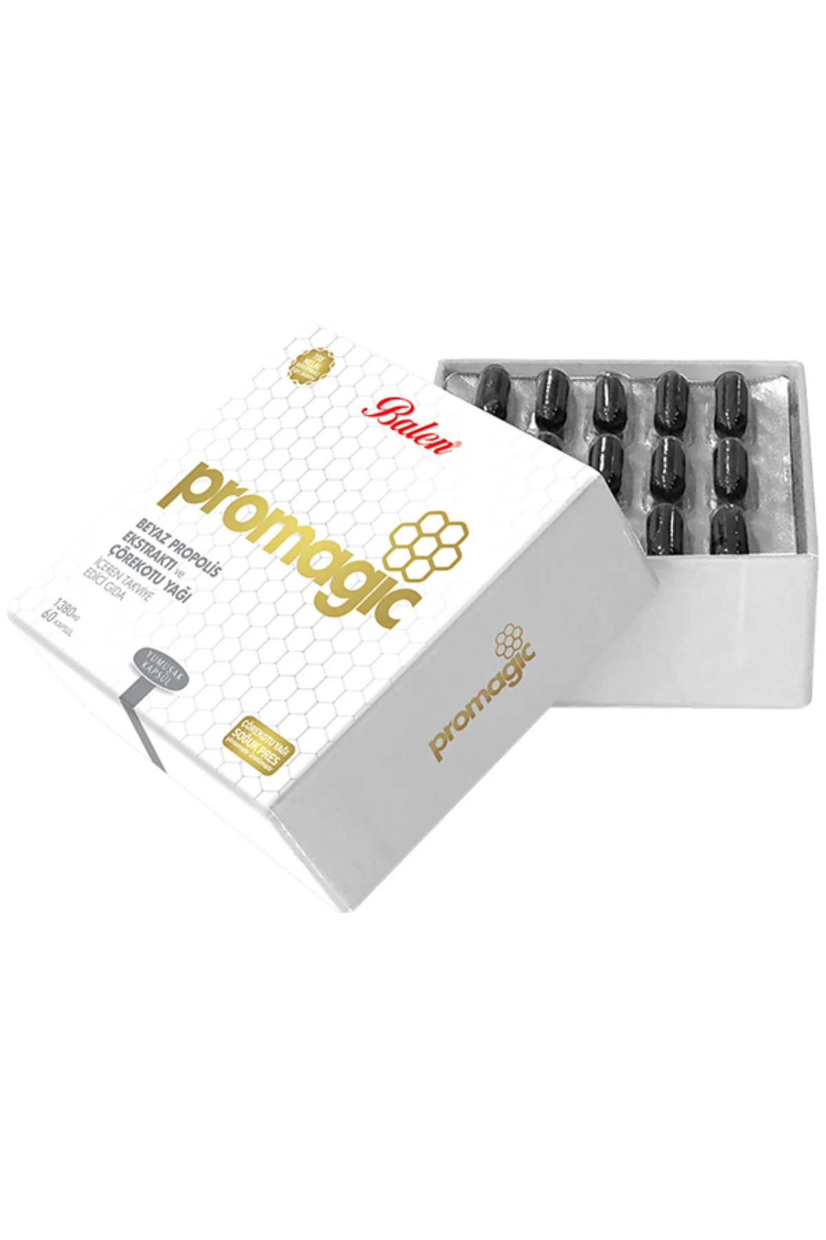 Promagic Propolis Ekstraktı ve Çörekotu Yağı Kapsül 60 Adet
