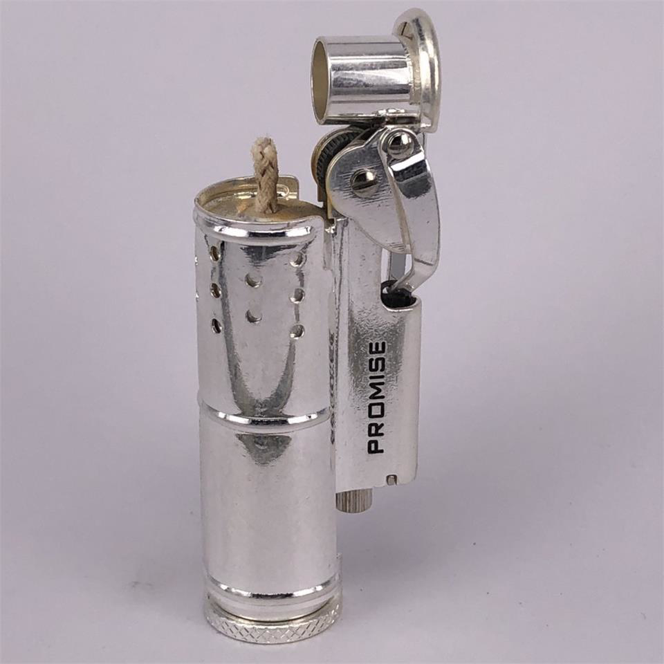 Çanta Yurdu Promise Çakmak Koleksiyonluk Muhtar Çakmağı Benzinli Gümüş