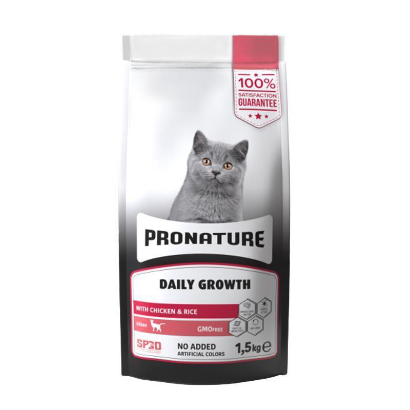 Pronature Tavuklu ve Pirinçli Yavru Kedi Maması 1.5 Kg