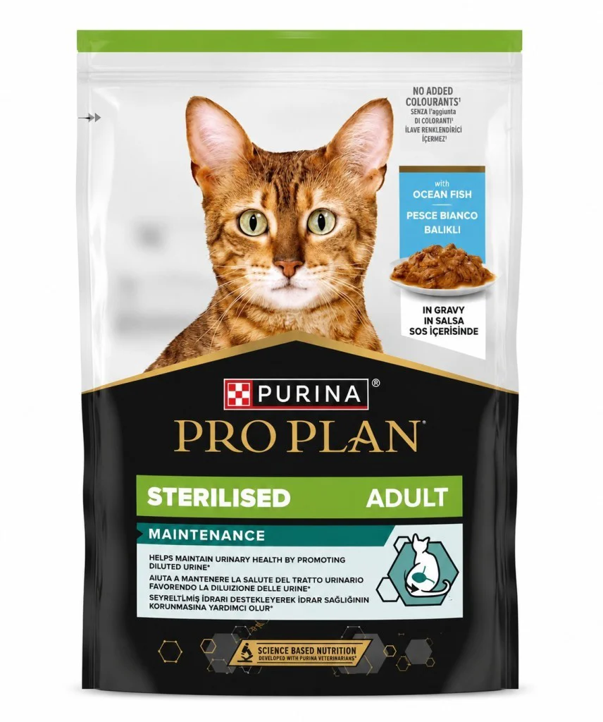 ProPlan Pouch White Kısırlaştırılmış Beyaz Balıklı Yaş Kedi Mamas