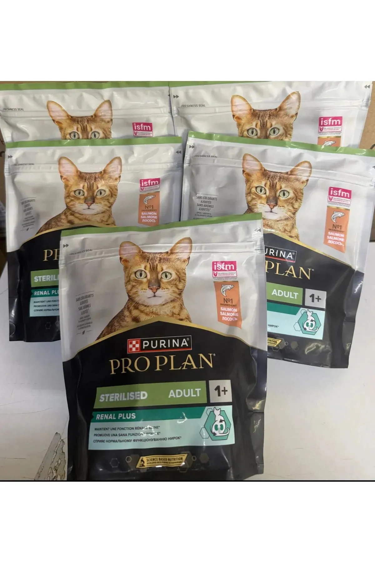 sterilised kısırlaştırılmış somonlu kedi maması 2 kg (5 adet 400 gr )