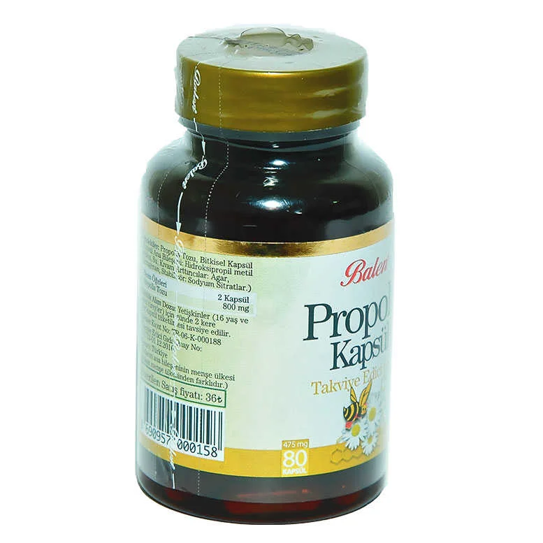 Propolis 80 Kapsül - Bağışıklık Sistemini Güçlendiren Doğal Arı Ürünü Fiyatı, Yorumları ve Özellikleri