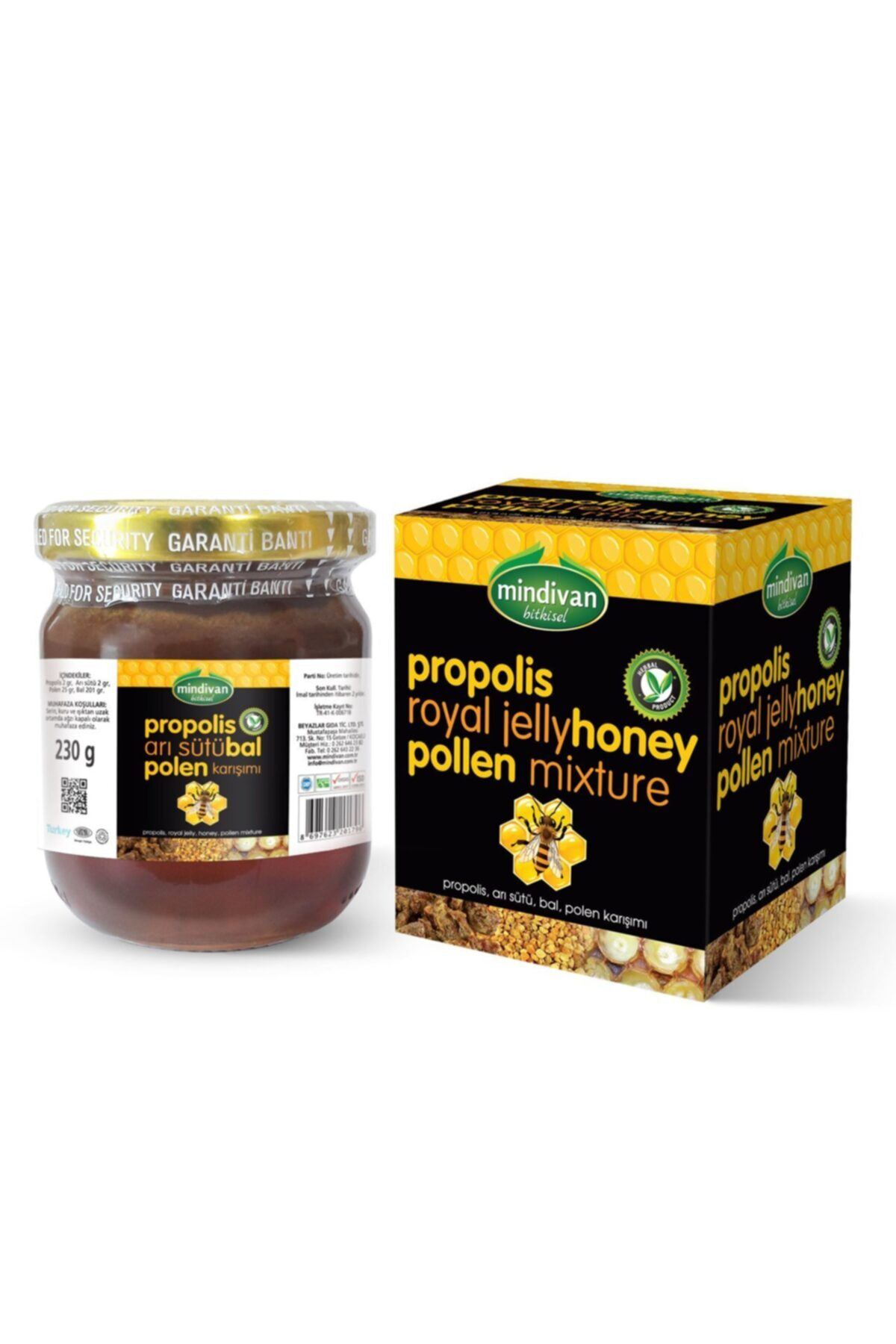 Propolis Arı Sütü Bal Polen Karışımı 230gr