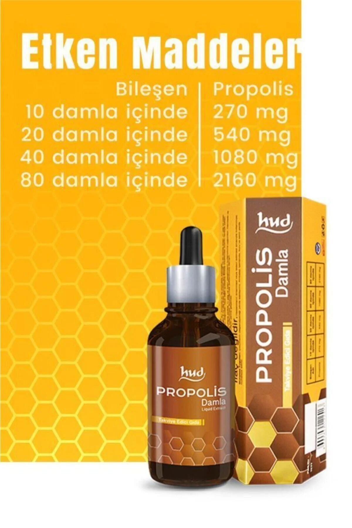 Propolis Damla 50 ml Su Bazlı Propolis Ekstraktı