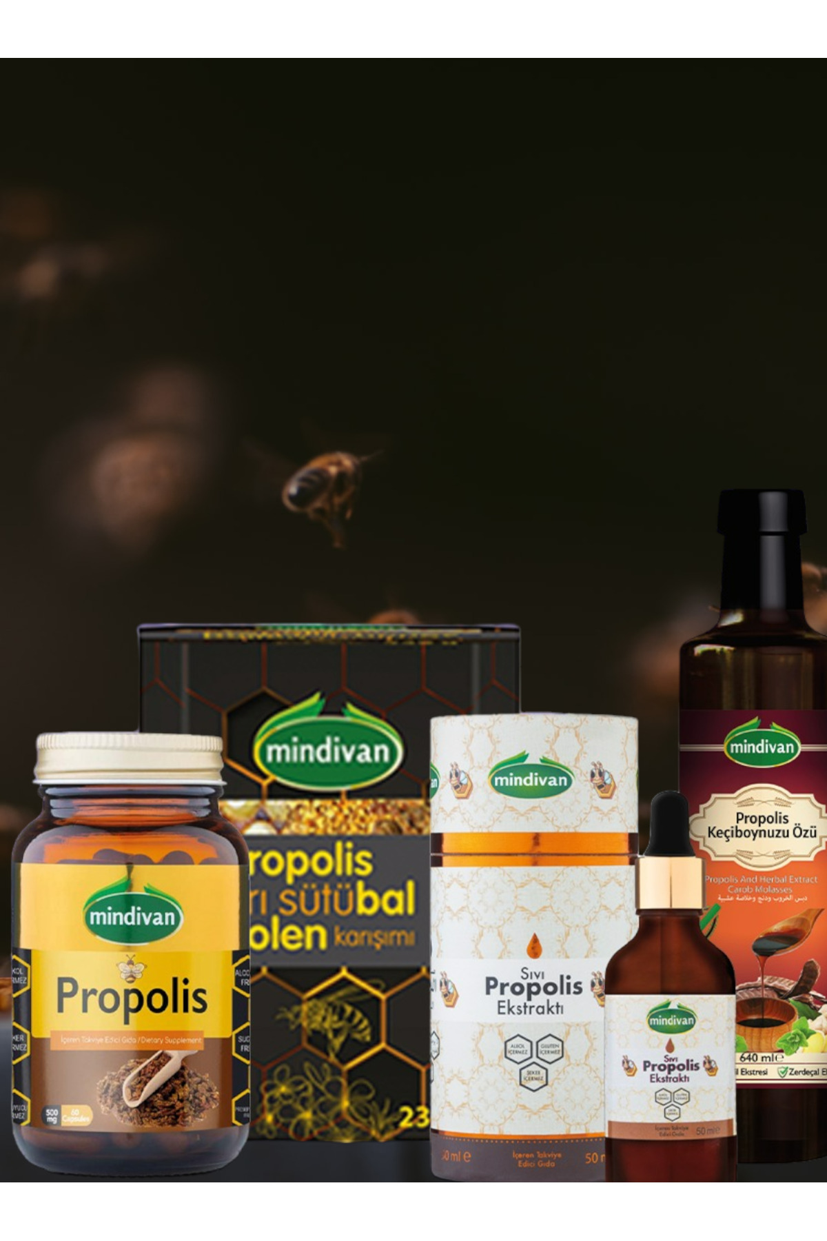 Propolis İçeren Takviye Edici Gıda Propolis Serisi 4lü
