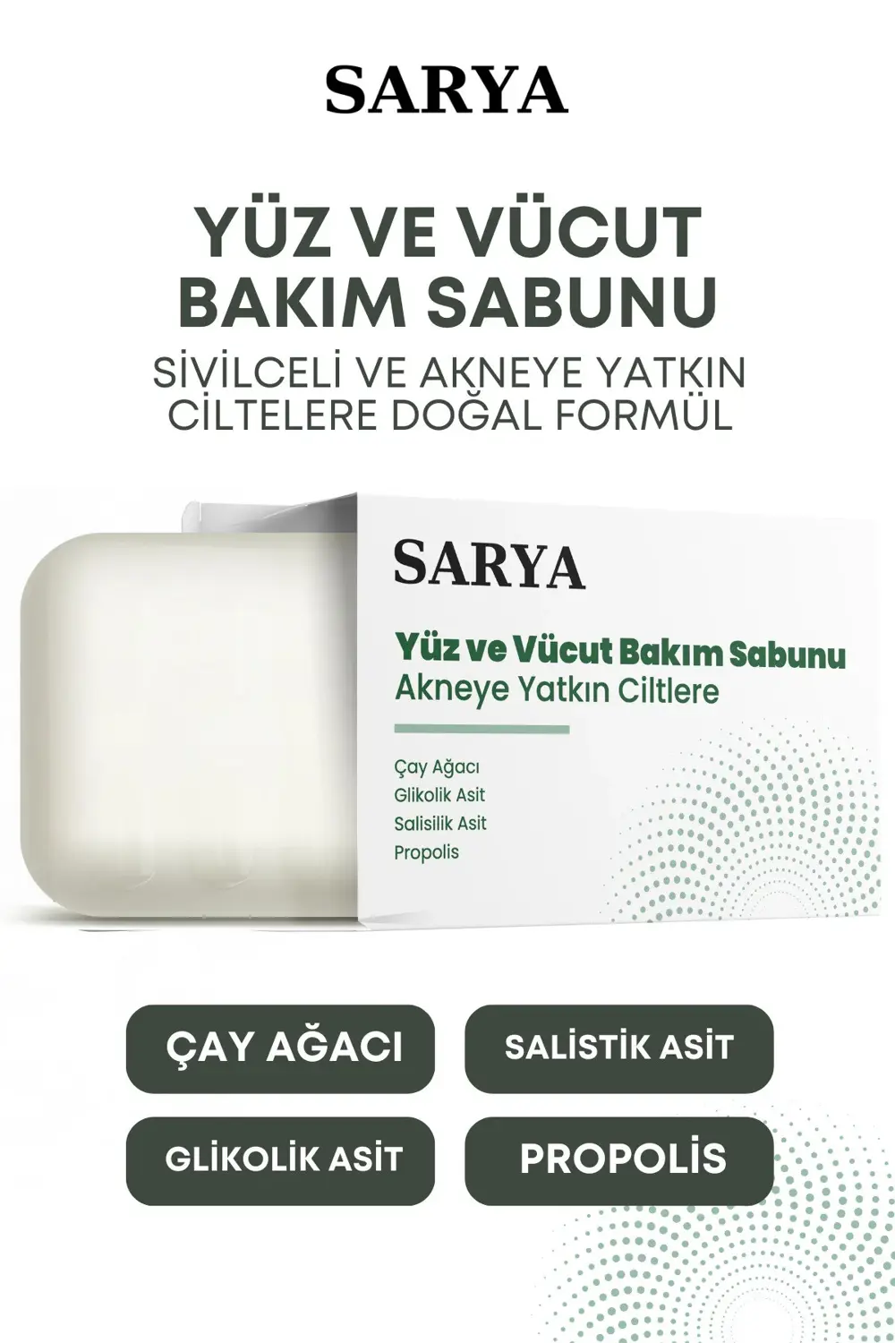 Propolis Içerikli Ve Siyah Nokta Sabunu (ÇAY AĞACI GLİKOLİK ASİT