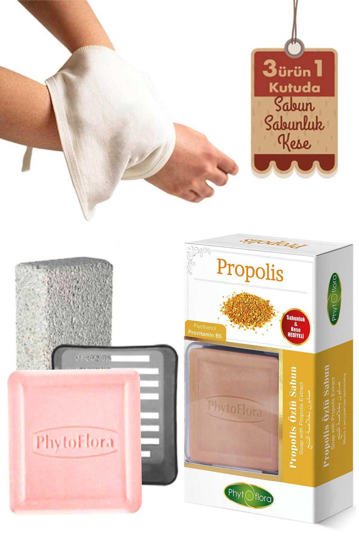 Propolis Sabunu Ve Banyo Kesesi, Katı Sabunluk