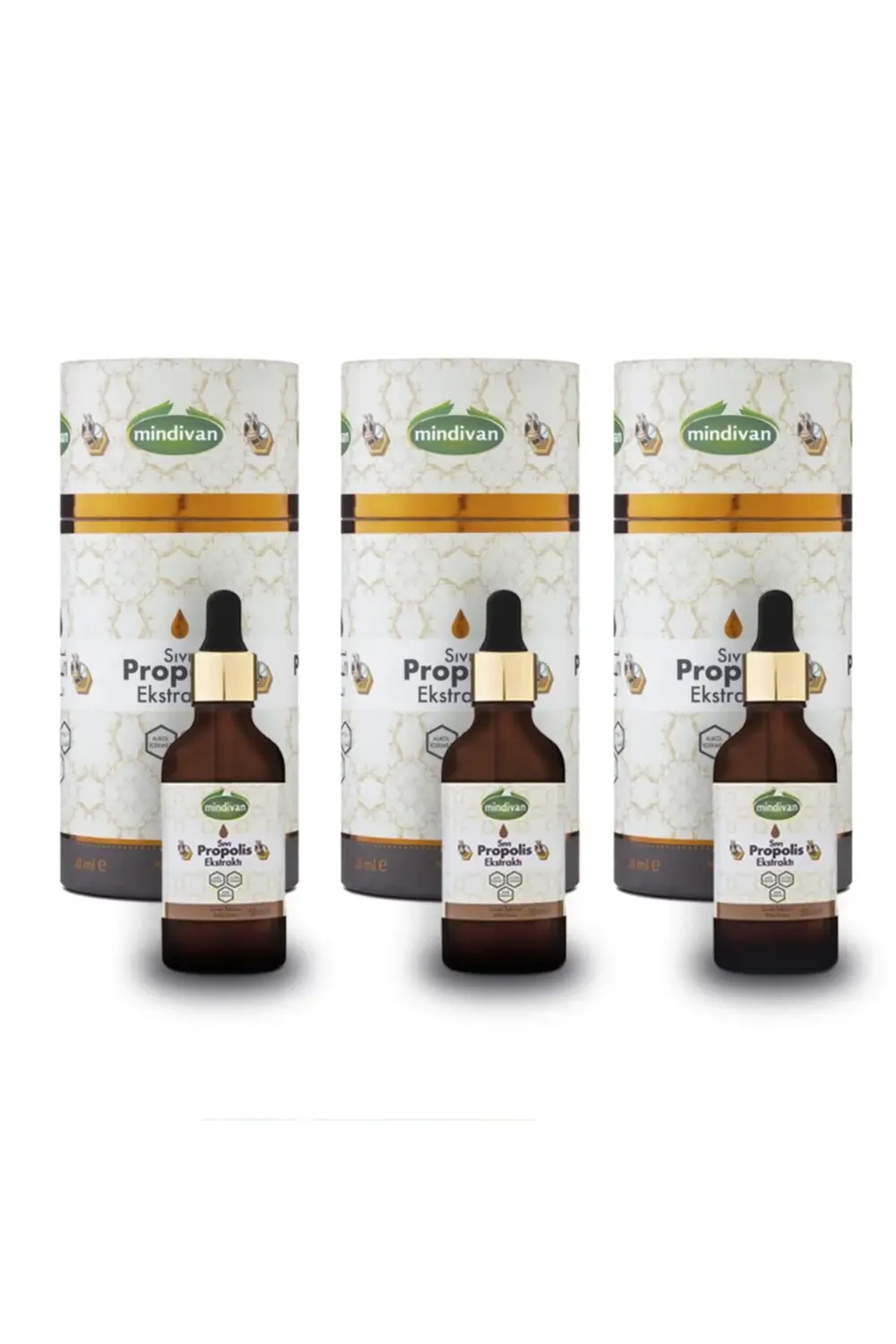 Mindivan Propolis Sıvı Ekstraktı 50Ml X 3 Adet- Yeni Ambalajında