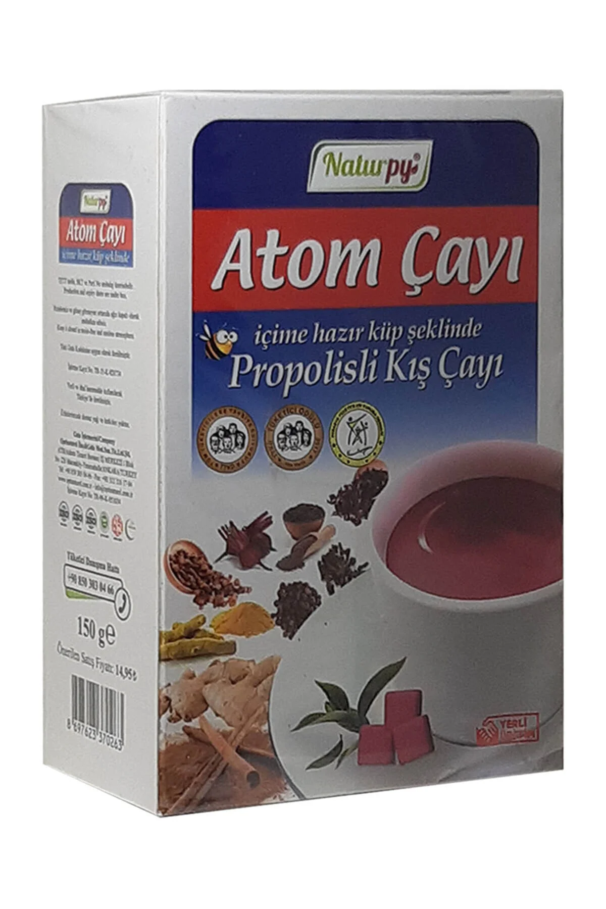 Propolisli Doğal Lezzet Atom Çayı 150 gr