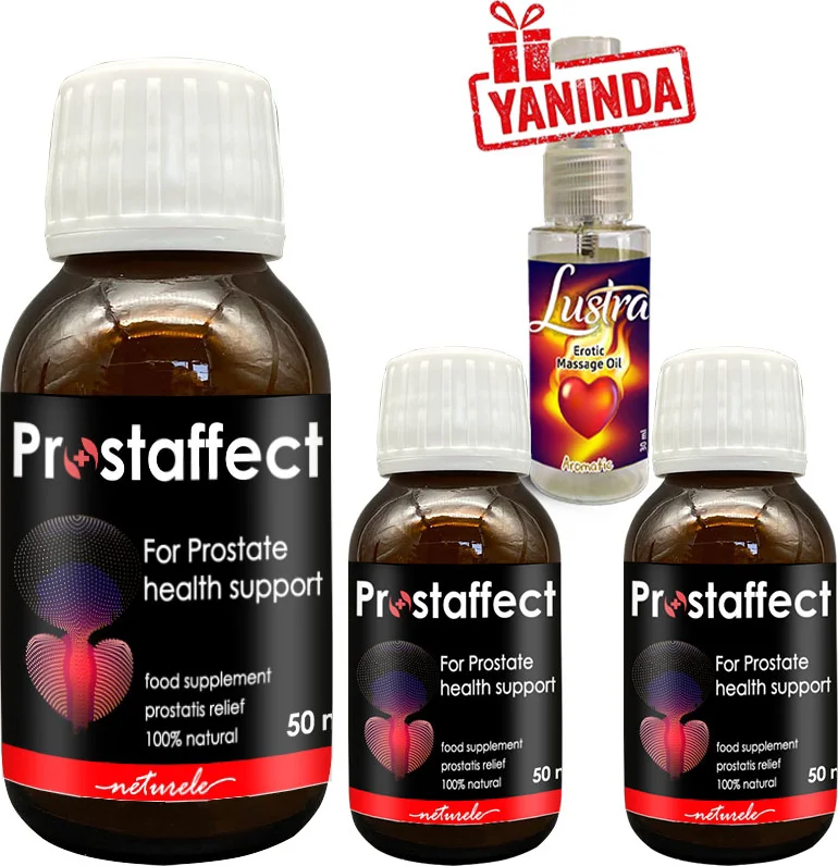 Prostaffect Şurup 50 ml – Erkek Sağlığı İçin Özel Formül 3 Adet + Lustra Masaj Yağı Fiyatı, Yorumları ve Özellikleri