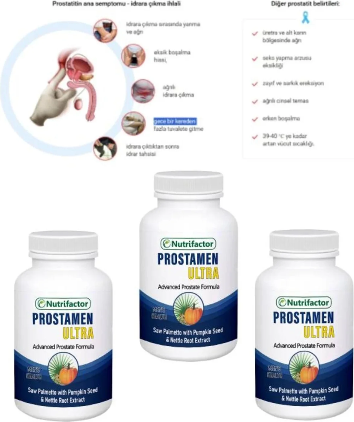 Prostamen 60 Kapsül - Erkek Prostat Sağlığı İçin Doğal Takviye Fiyatı, Yorumları ve Özellikleri