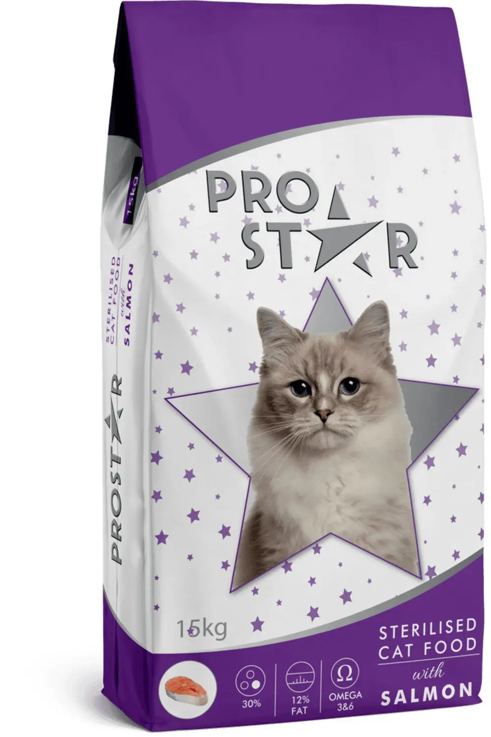 PROSTAR KISIRLAŞTIRILMIŞ YETİŞKİN KEDİ KURU MAMASI SOMONLU 15 KG