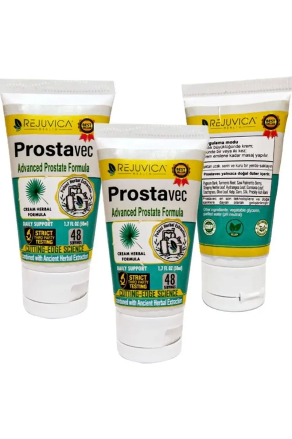 Prostavec 3adet x 50 Ml Krem Erkeklere Özel Yer Pros Tate Kremi