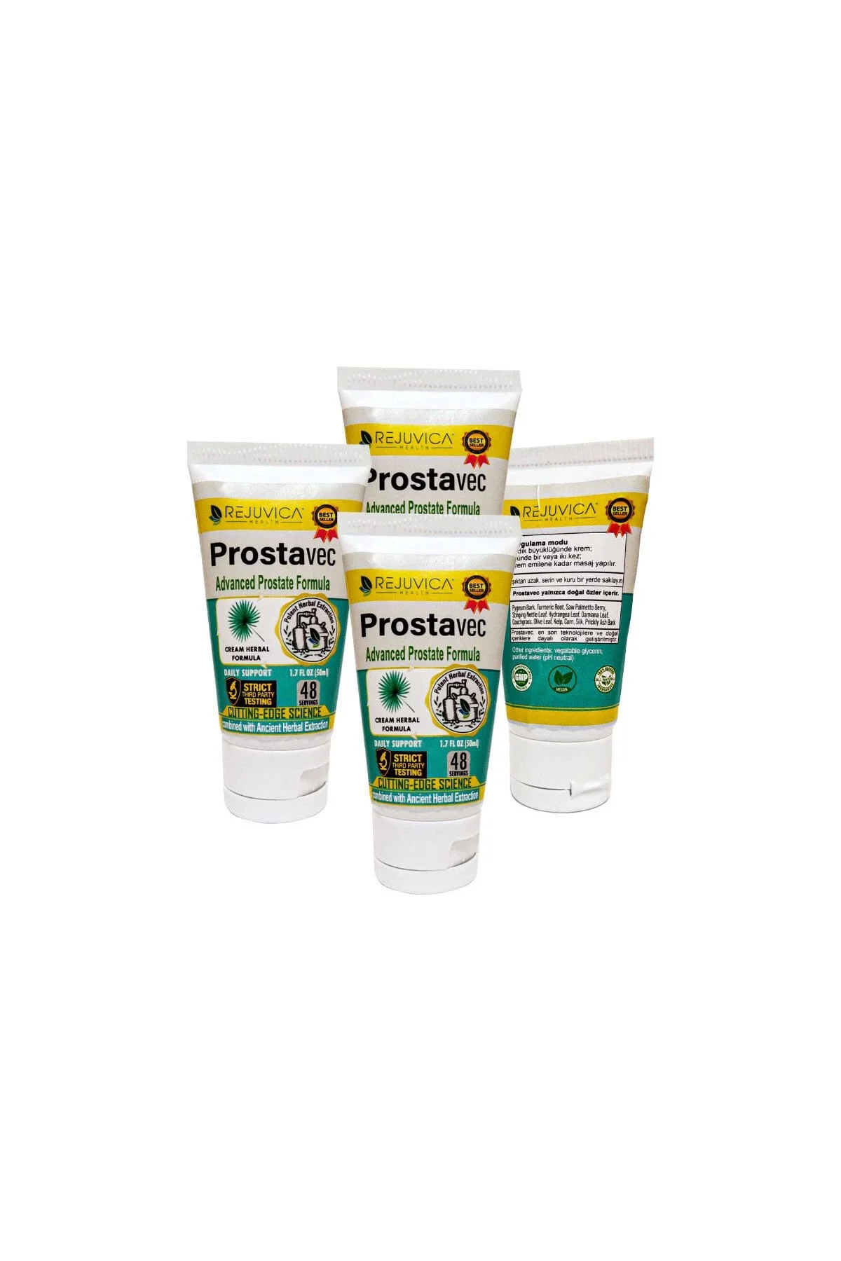 Prostavec Cream 50 ml 4 Adet / Erkekler İçin Destekleyici Krem