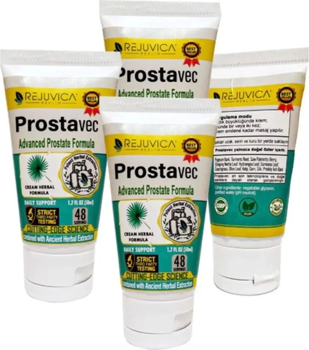 Prostavec Erkekler İçin Özel Leyici Krem - 4x50 ml