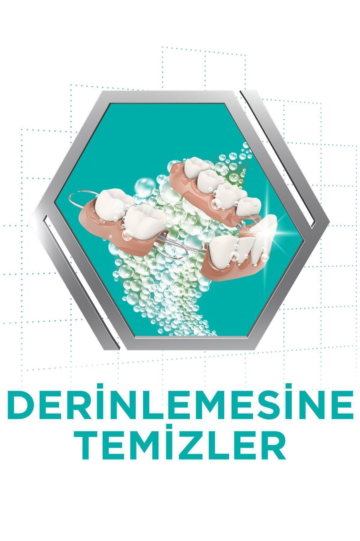 Protez Temizleyici Naneli 30 Tablet 3'lü Paket