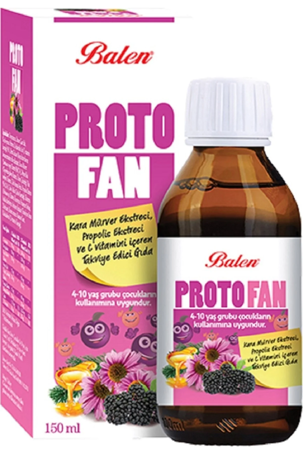 Protofan Kara Mürverli Propolisli Şurup (150 Ml)