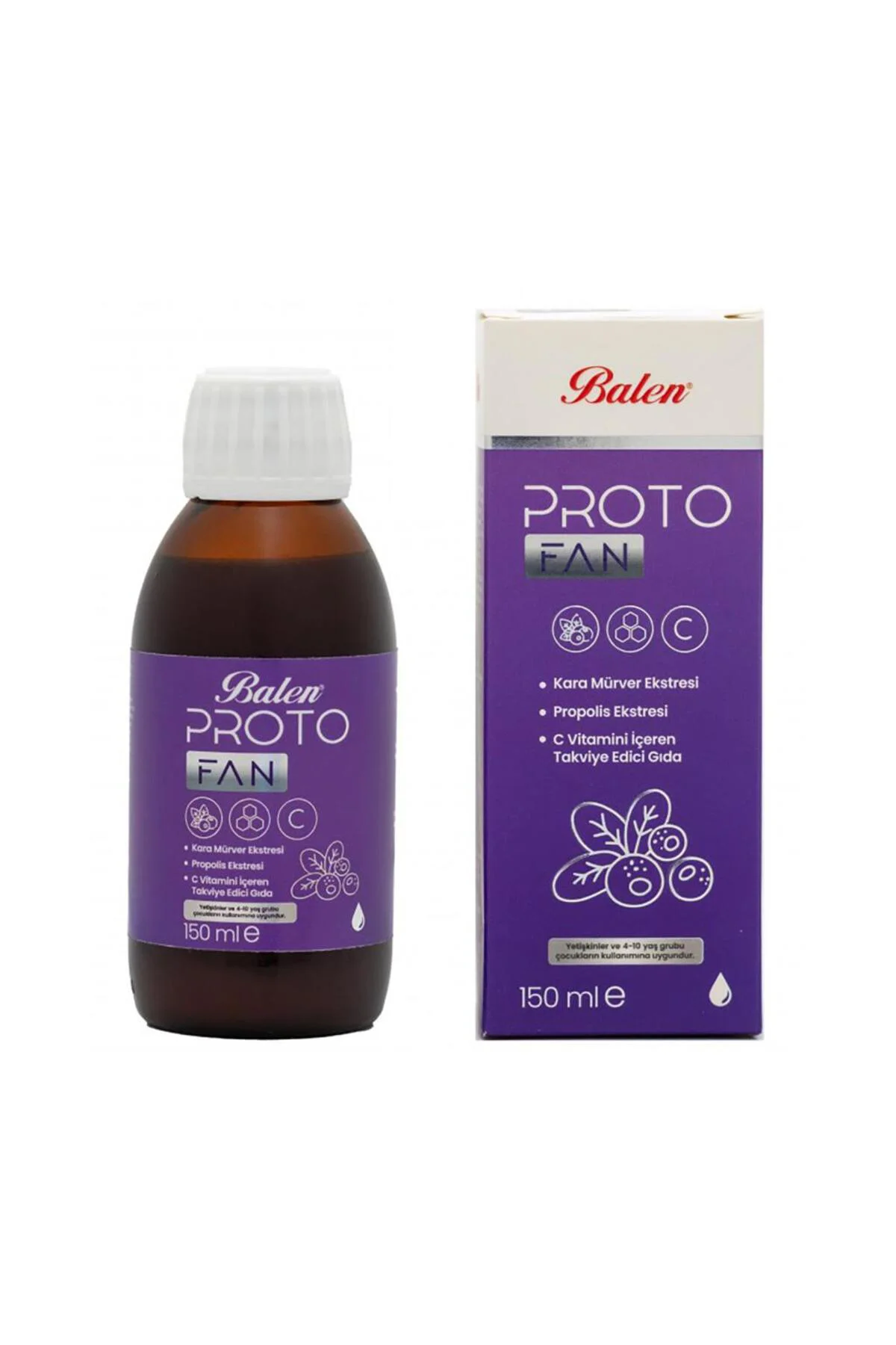 Protofan Karamürver, Propolis Ve C Vitamini Şurup 150 Ml