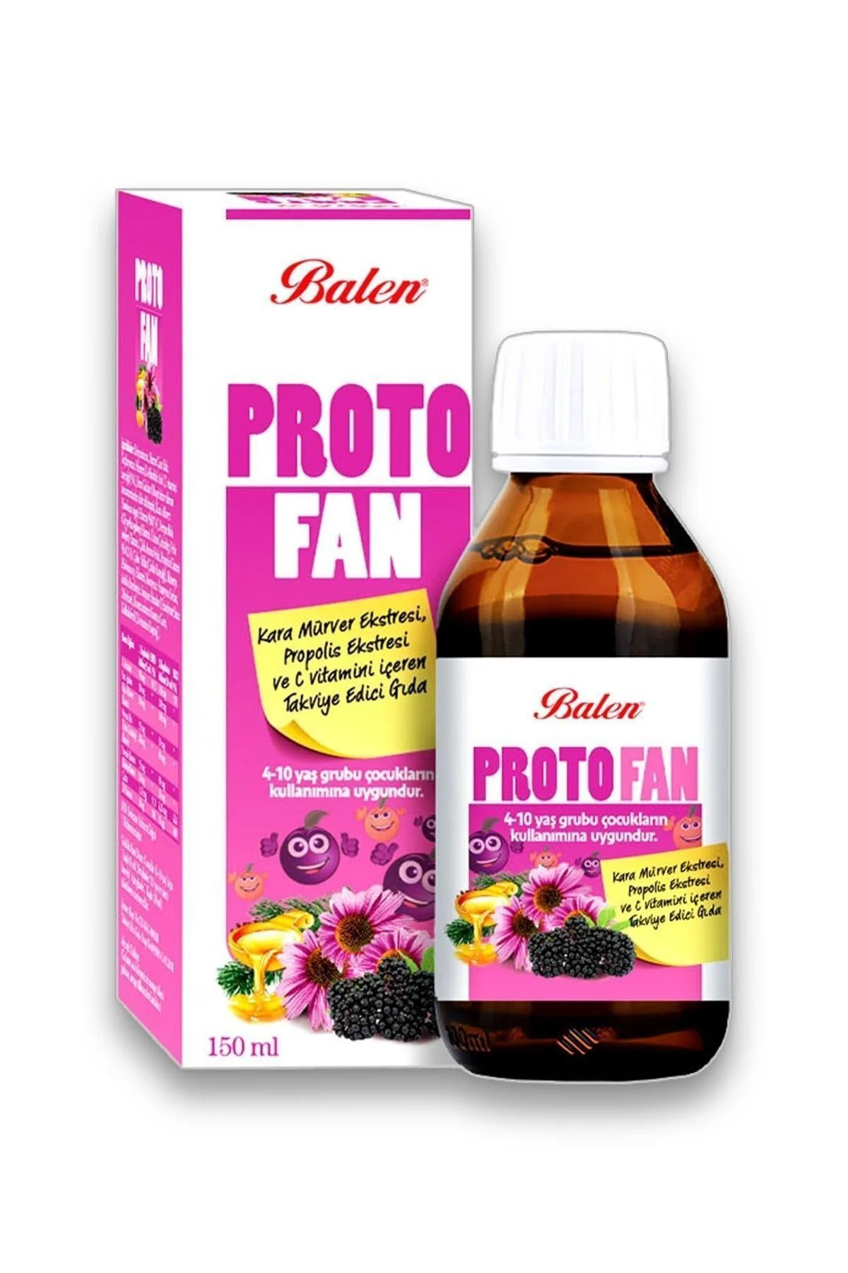 Protofan Propolis Kara Mürver Ekst. Vitamin-c 150 ml X 2 Adet