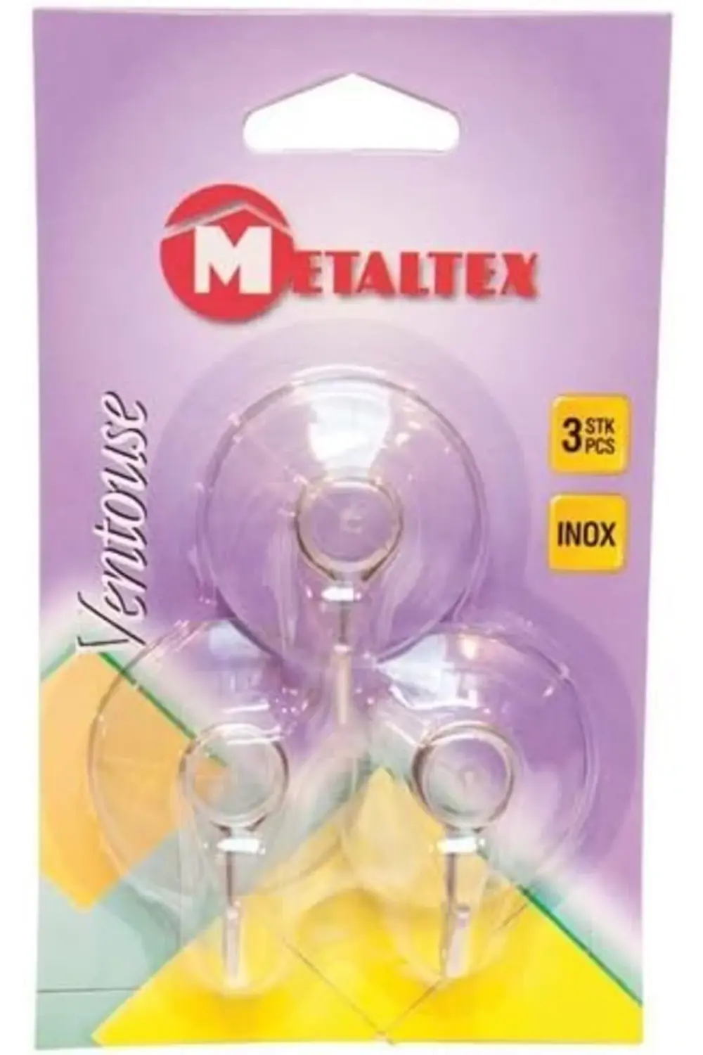 PRStoRe 3'lü Kartonlu Vakumlu Kanca Seti, Standart StorePR 106334