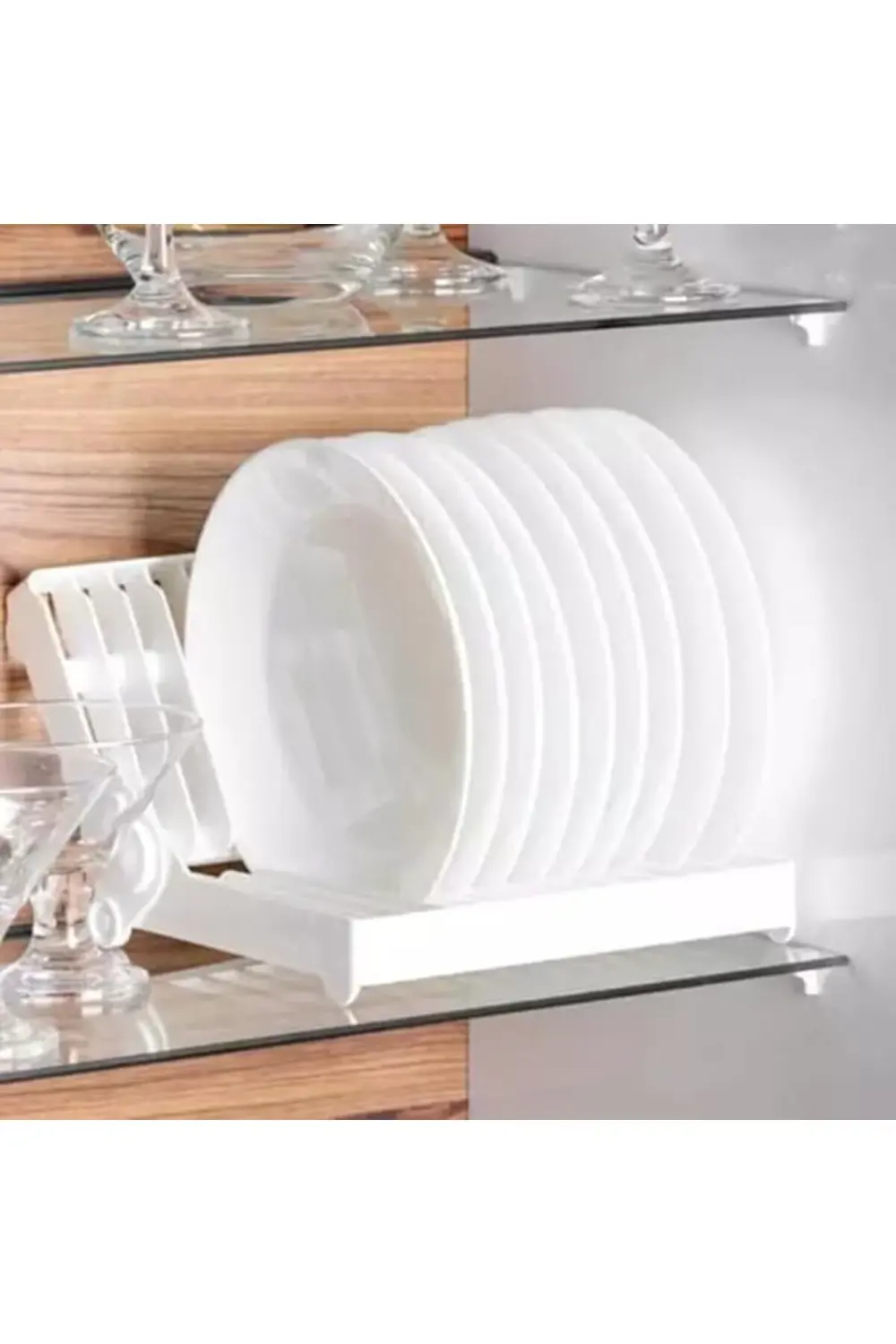 PRStoRe Bulaşık Rafı, 12 Tabak Kapasiteli, 14-30 cm Uyumlu, BPA İ