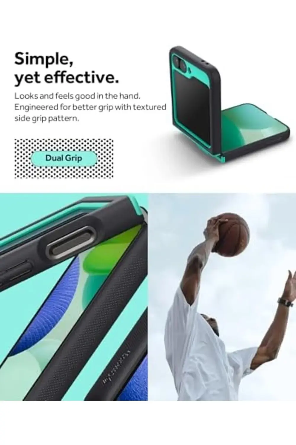 PRStoRe Caseology Galaxy Z Flip 6 Kılıf Nano Pop Prune Charcoal -