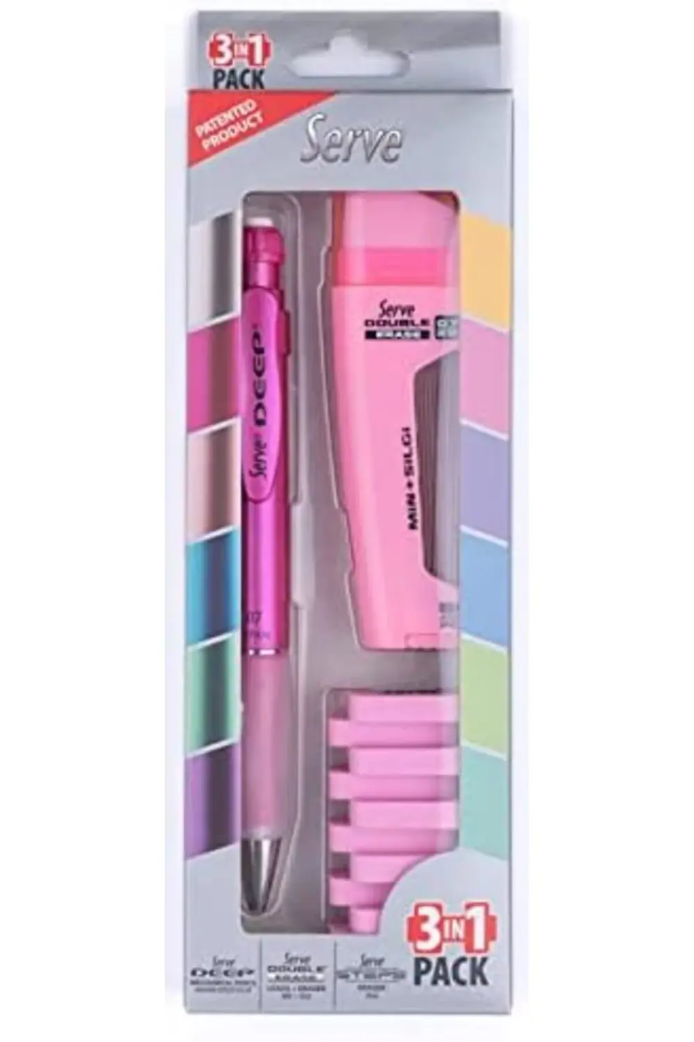 PRStoRe Deep M.Pembe 07 & Dbl-Erase & Steps Silgi S.Pmb 3lu Store