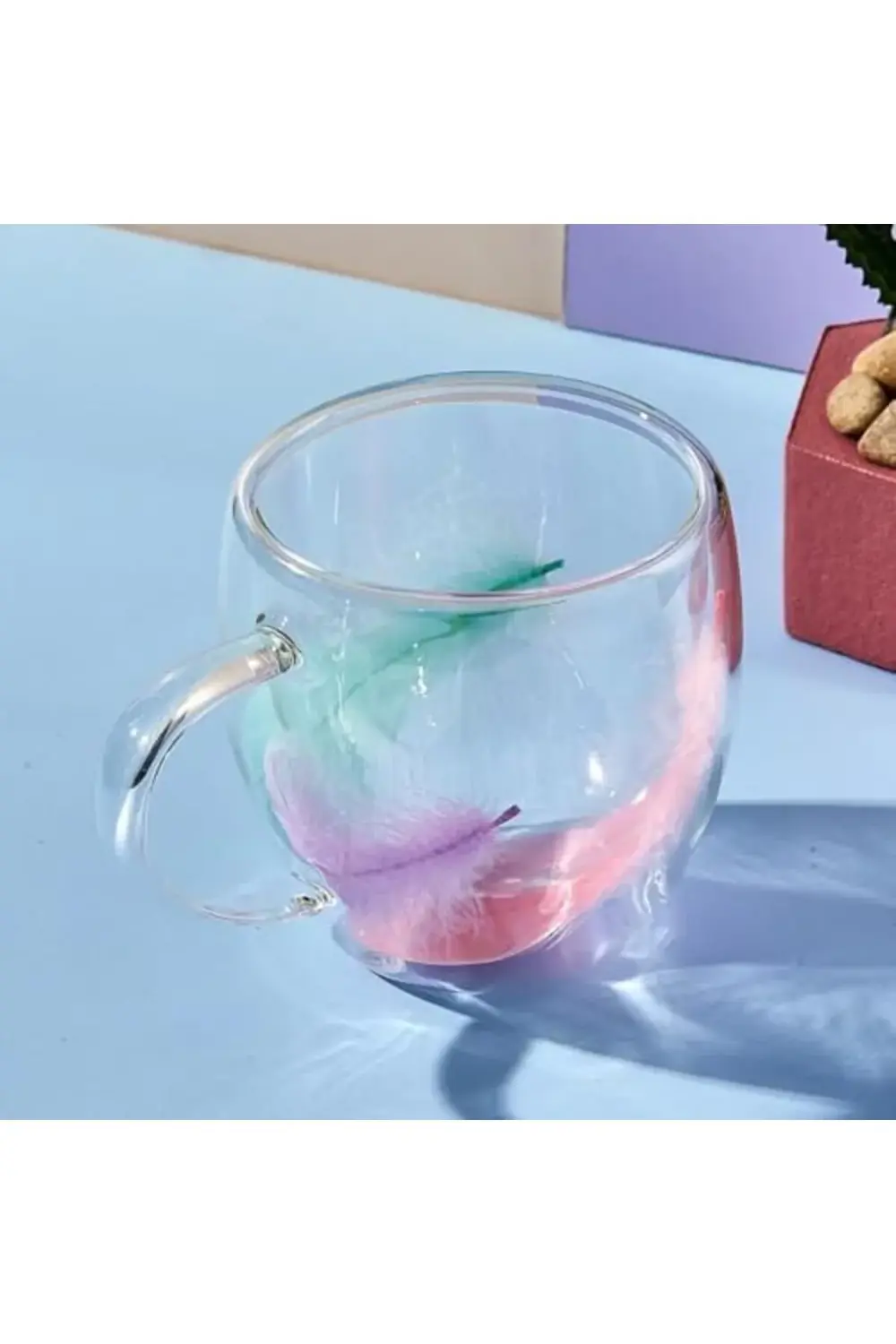 PRStoRe Double Feather Çift Cidarlı Kupa 250 ml StorePR 1063348