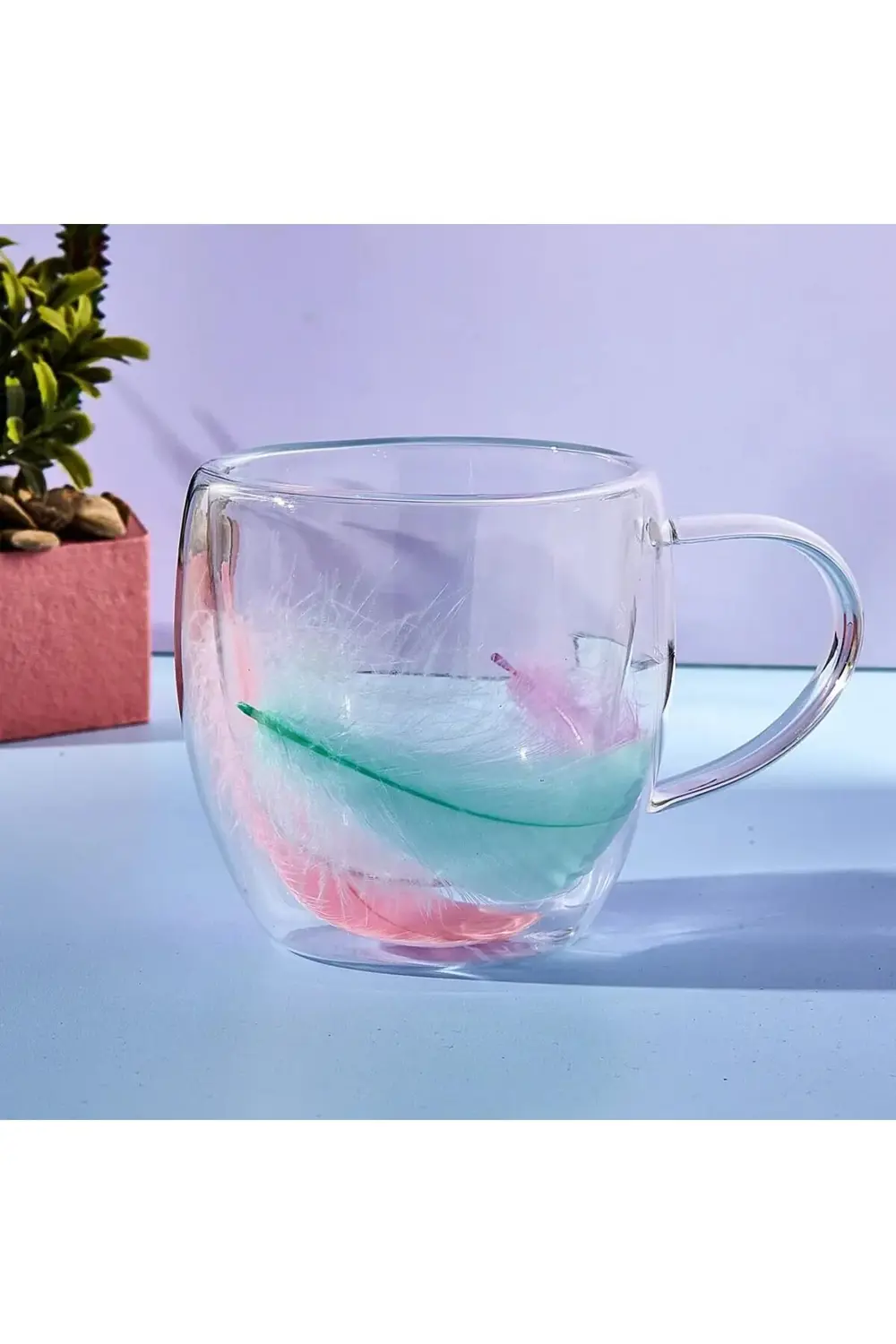 PRStoRe Double Feather Çift Cidarlı Kupa 250 ml StorePR 1063348