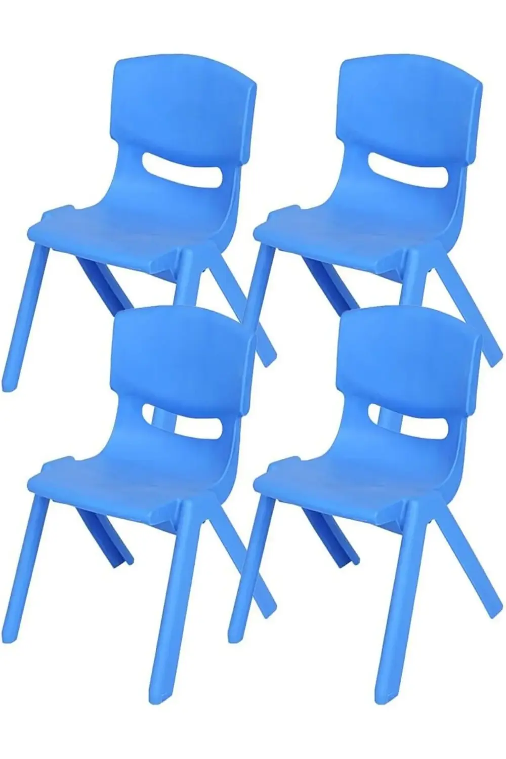 PRStoRe Fiore 4'Lü Set Büyük Şirin Çocuk Sandalyesi Açık Mavi Sto