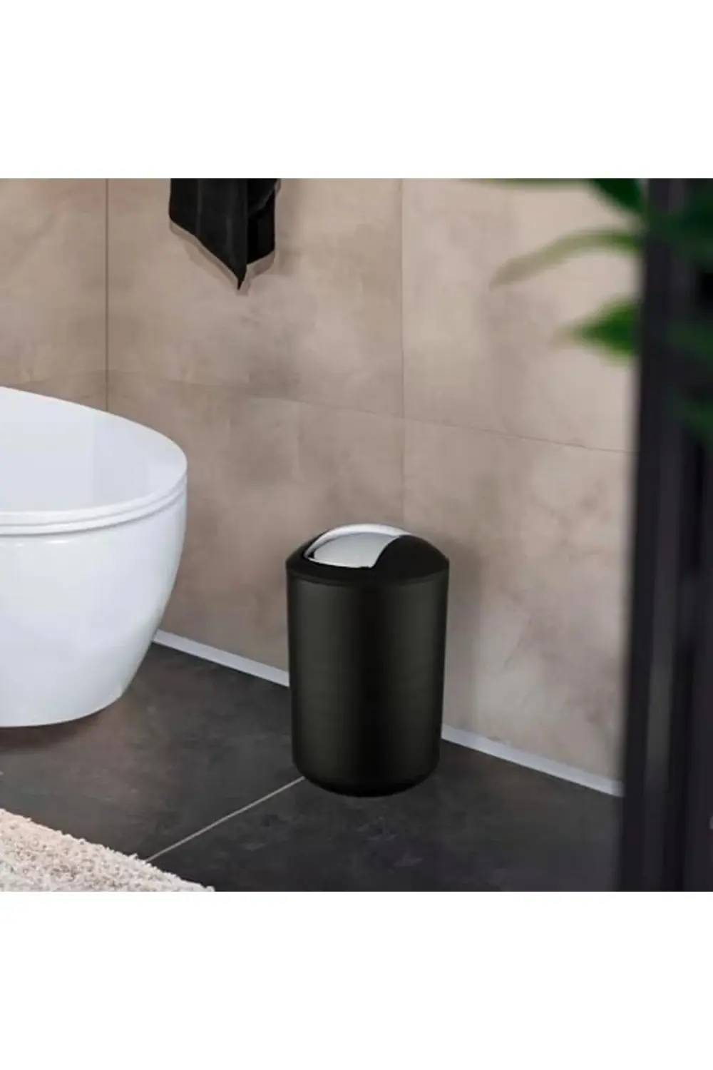 PRStoRe L siyah sallanan kapaklı kova 6,5 l StorePR 1063348