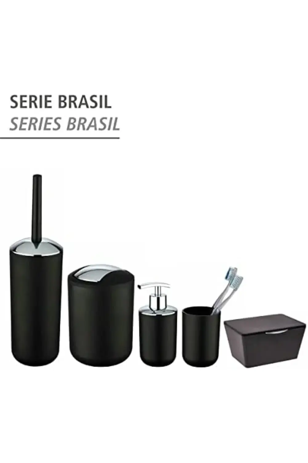 PRStoRe L siyah sallanan kapaklı kova 6,5 l StorePR 1063348