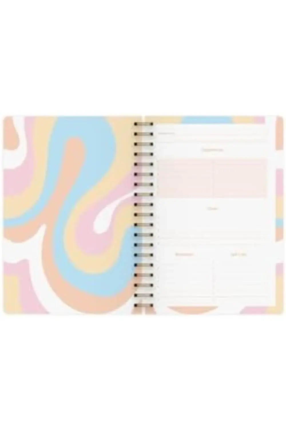 PrStorex Color Süresiz Planlayıcı Spiralli Ajanda Defter Marble 1