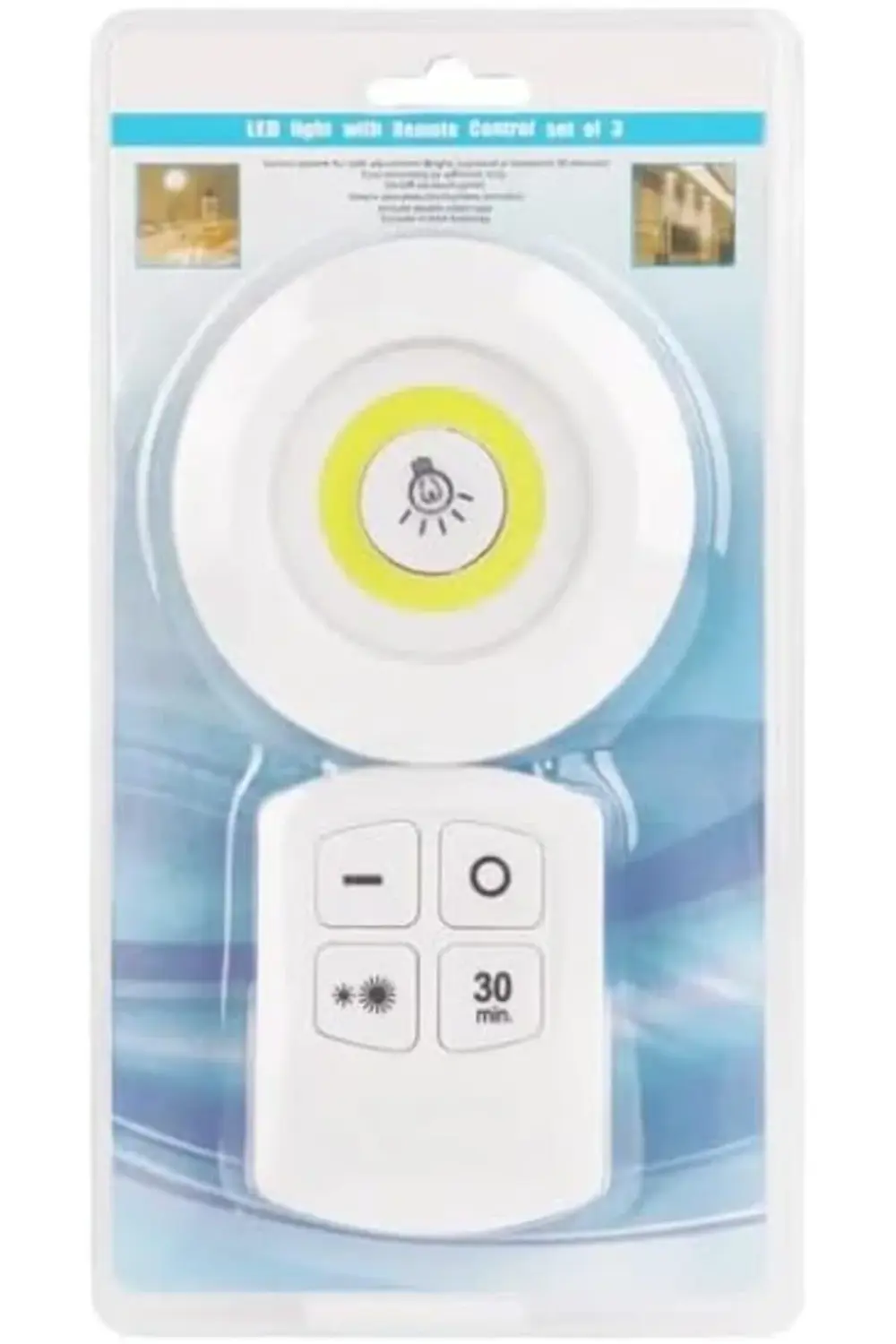 PrStorex H1COB Uzaktan Kumandalı Tekli Spot Lamba Pilli Dolap Alt