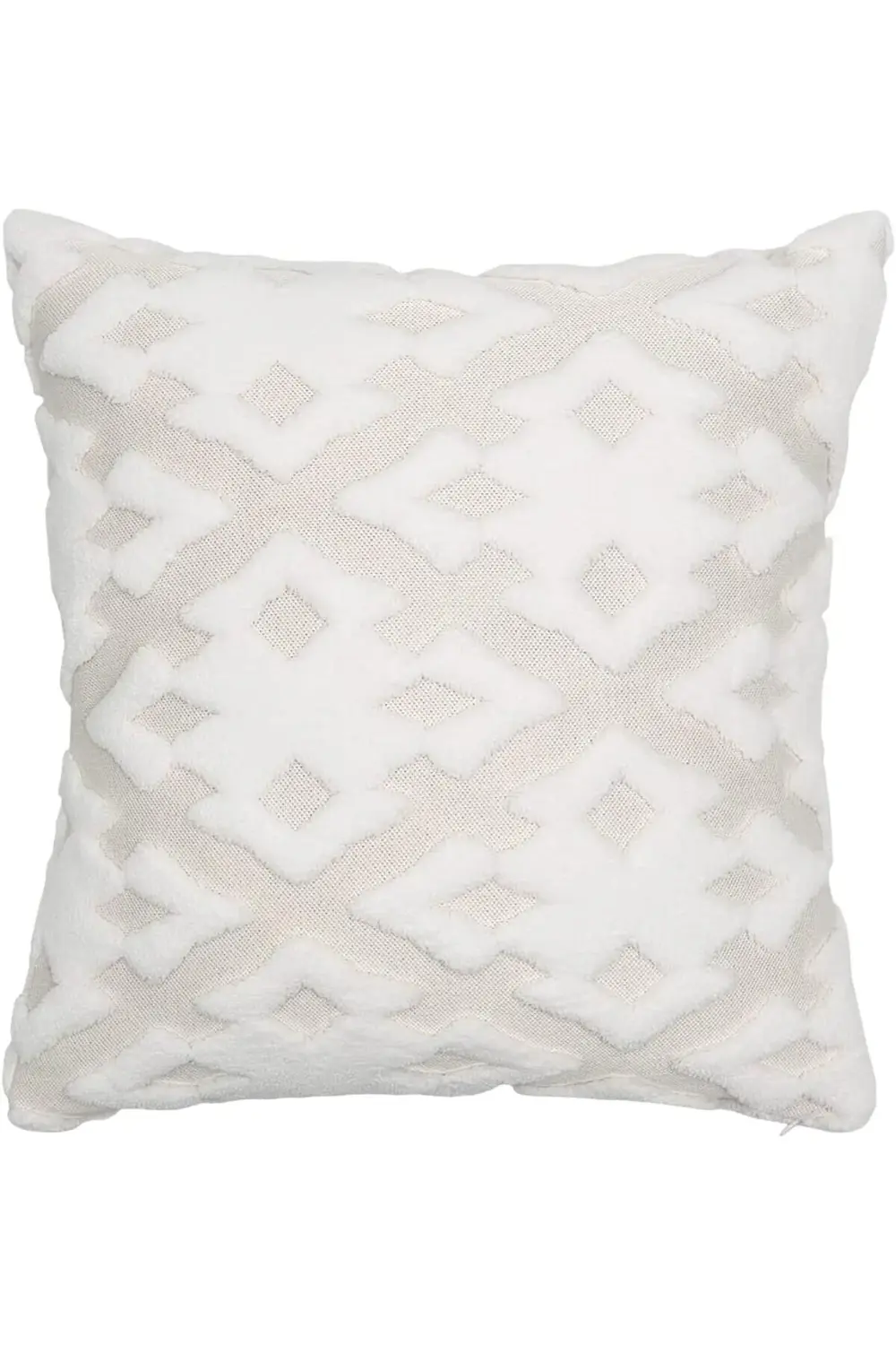 PrStorex Jakarlı Kırlent 43x43 cm Maldive Ekru LifePeri 1063348