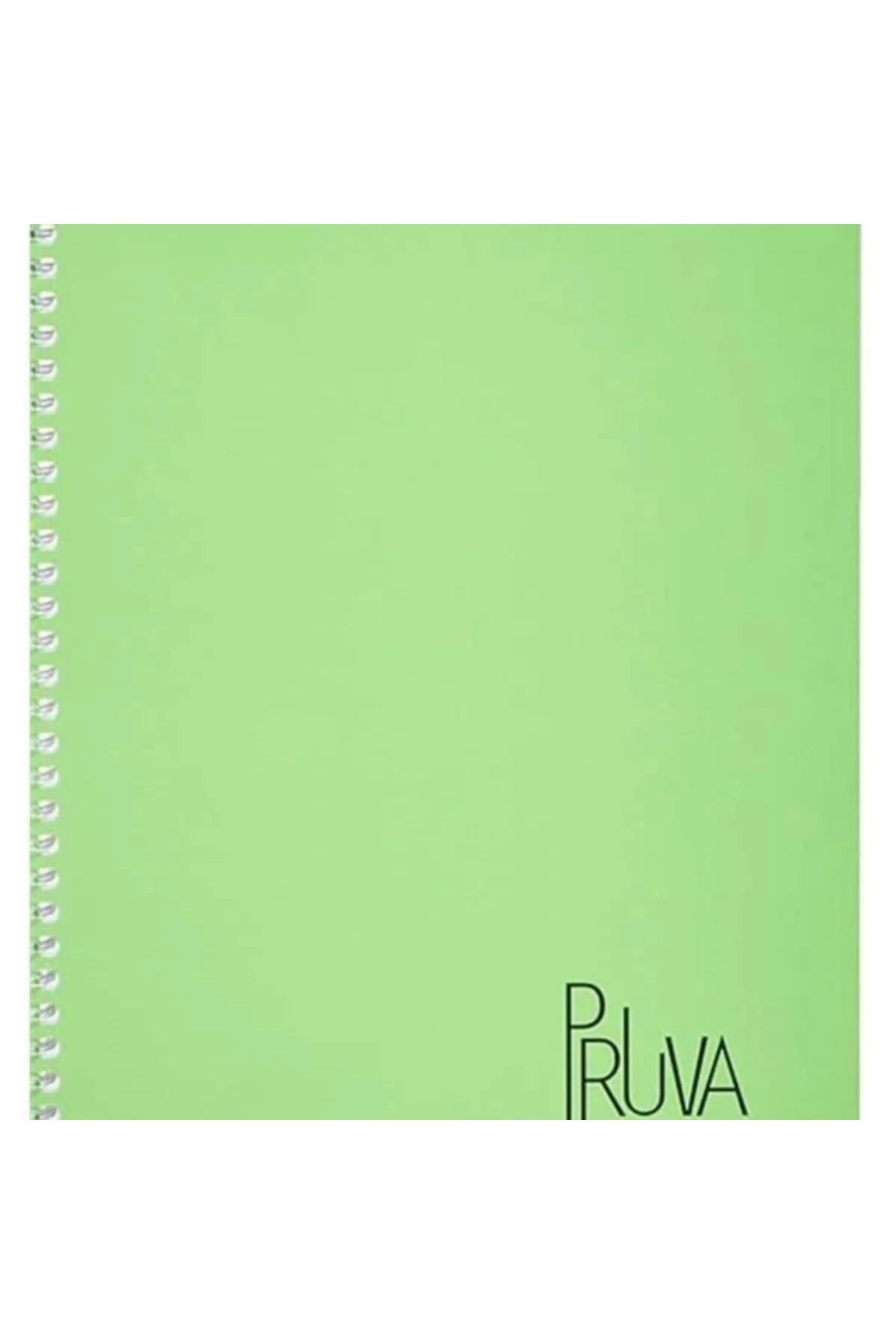 Pruva A4 Pet Spiralli Karton Kapaklı Defter 144 Yaprak Kareli Yeşil