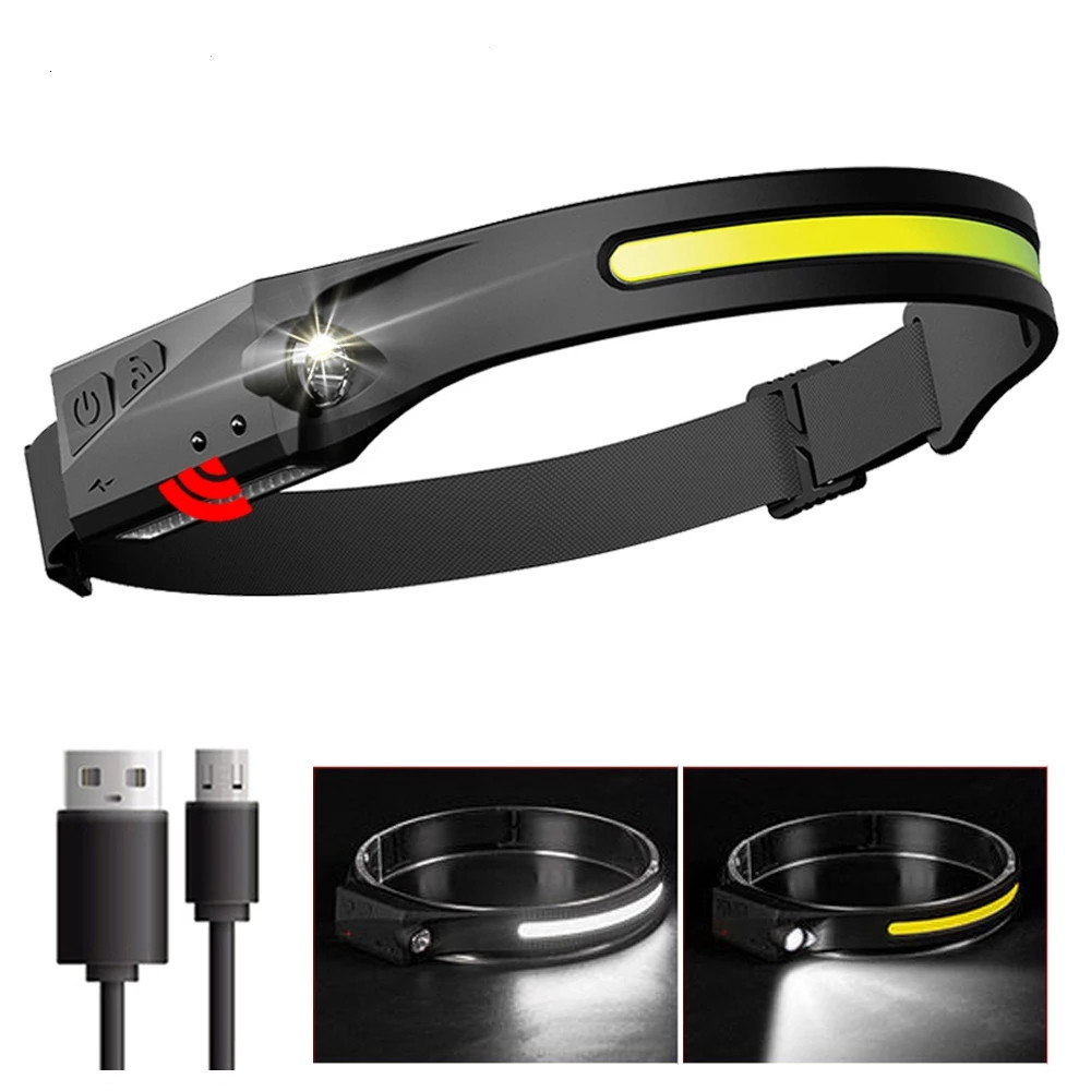 PS-001 5 Aydınlatma Modlu COB LED Sensörlü USB Şarj  Edilebilir D