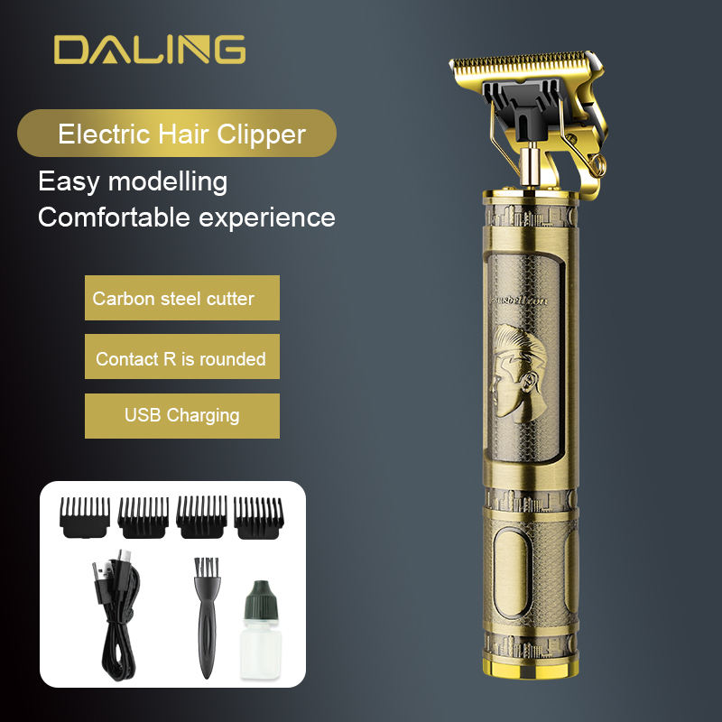 PS-033 Çelik Kasa Profesyonel T-bıçak Saç Sakal Ense Ve Çizim Tır