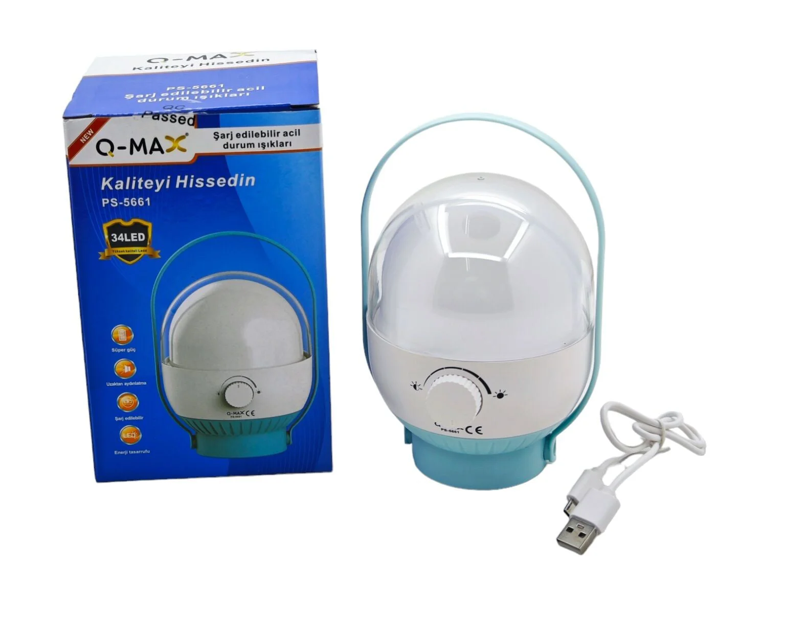 Ps-5661   Q-Max 40 Led Şarjlı Fener