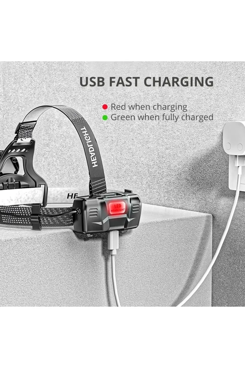 Ps-8002 Sensörlü Zoomlu Profesyonel Şarjlı Kafa Lambası