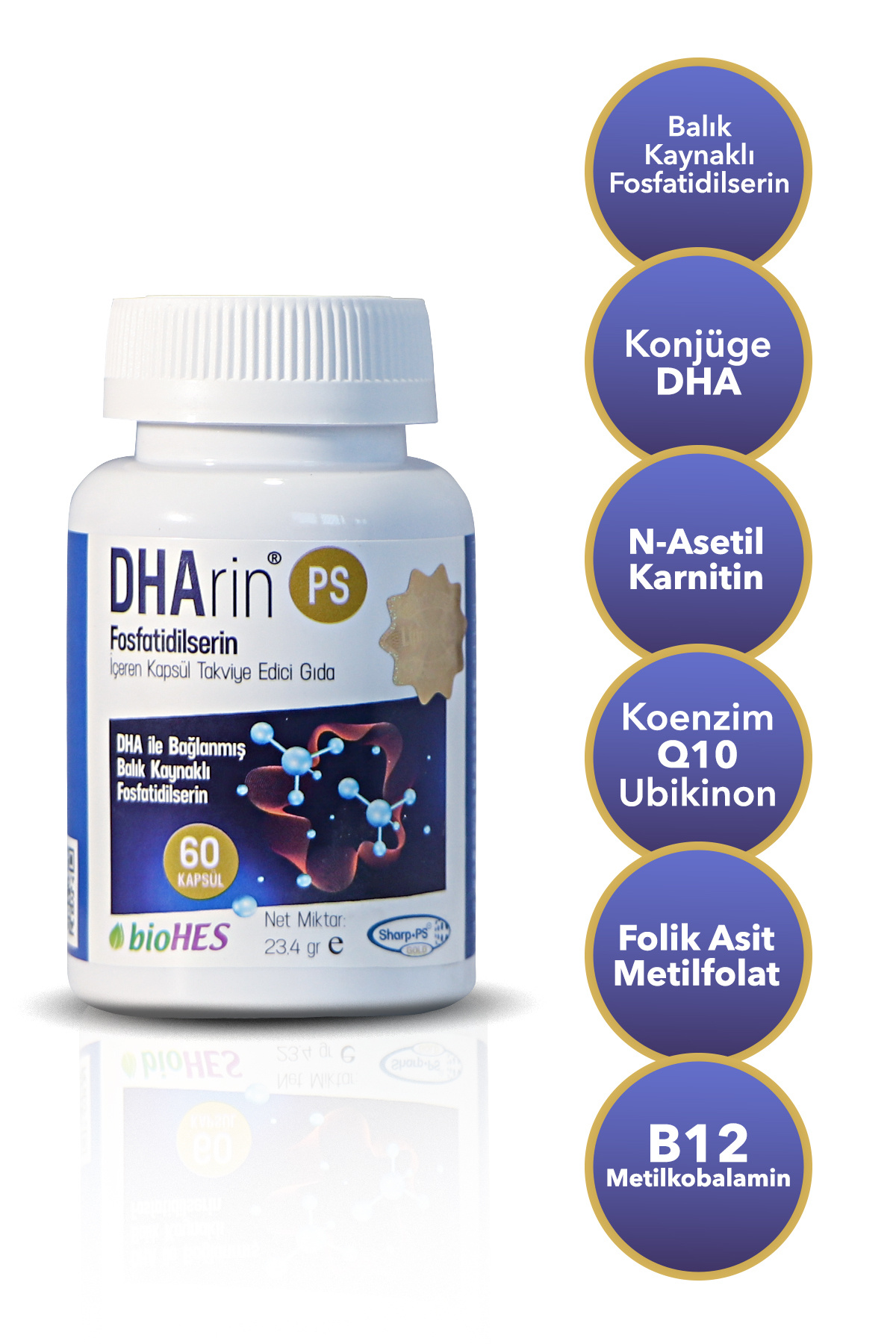 Ps Balık Kaynaklı Fosfatidilserin - 60 Kapsül - Konjüge Dha