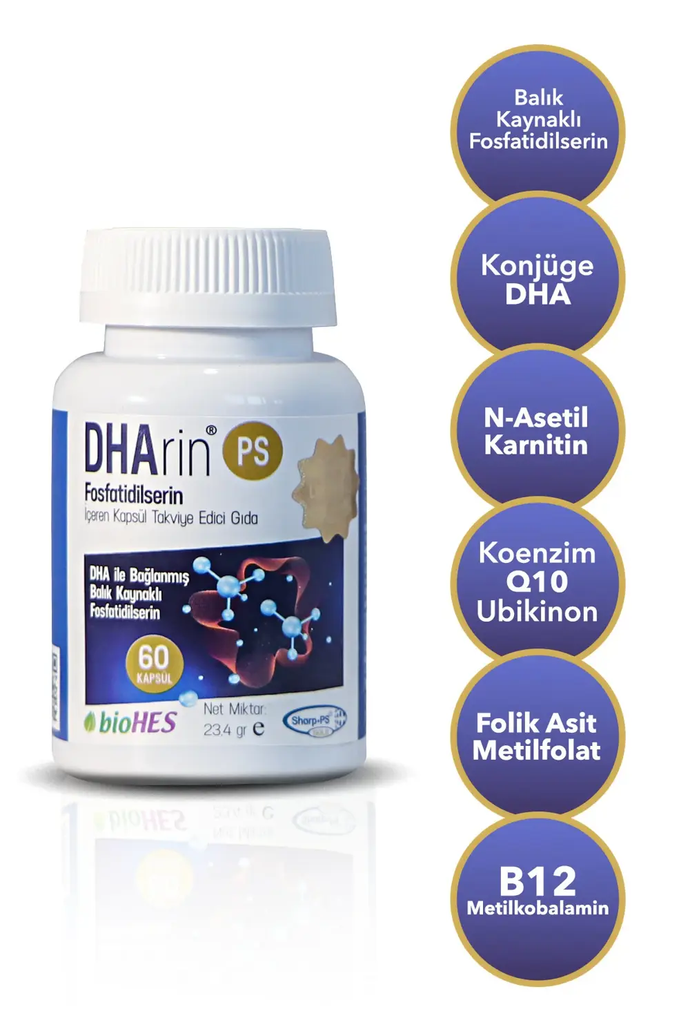 Ps Balık Kaynaklı Fosfatidilserin - 60 Kapsül - Konjüge Dha