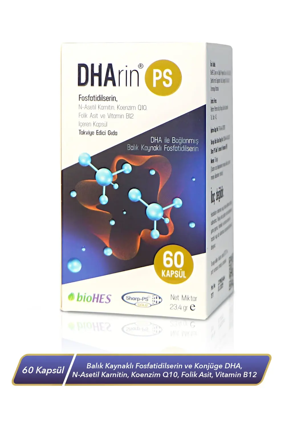 Ps Balık Kaynaklı Fosfatidilserin - 60 Kapsül - Konjüge Dha