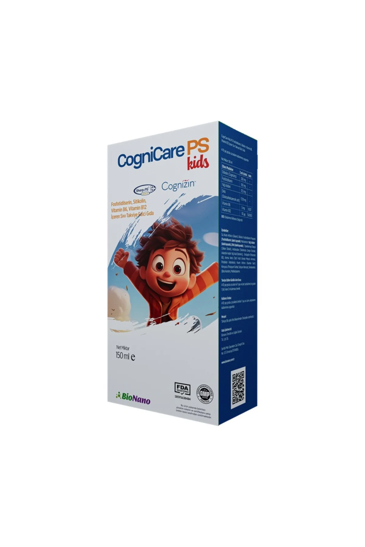 PS KIDS Fosfotidilserin, Sitikolin , Vitamin B6 ve B12 Şurup 150ml