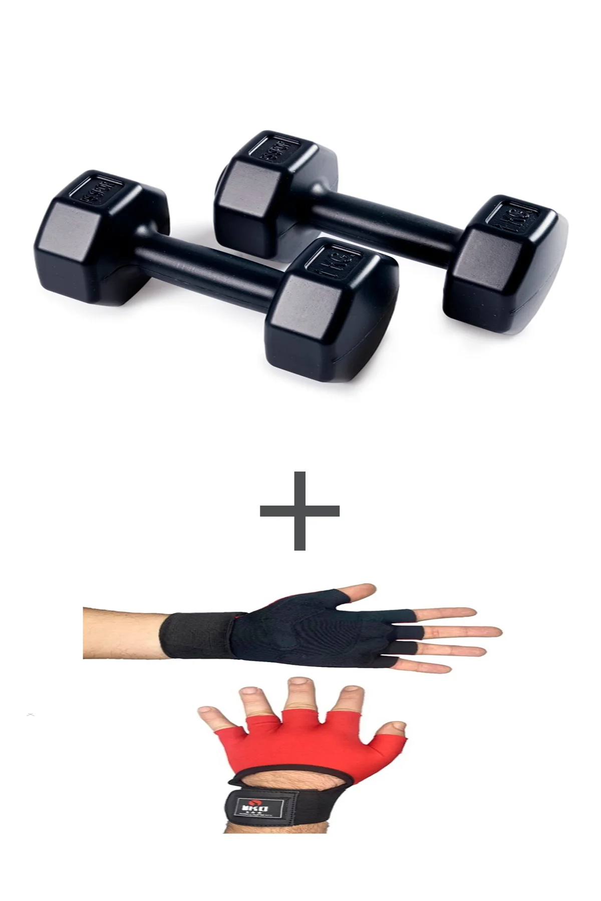 PS SPOR 1 KG DAMBIL SET(1KG 2 ADET DAMBIL) + BODY ELDİVEN