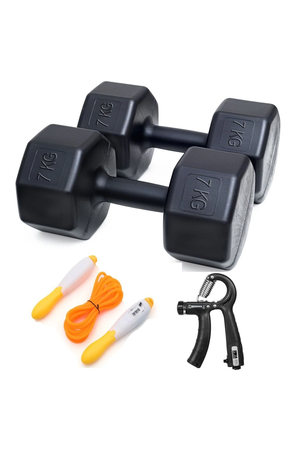 Ps Spor 14 Kg Dambıl 7 X 2 Adet Sayaçlı Ayarlanabilir El Yayı Say