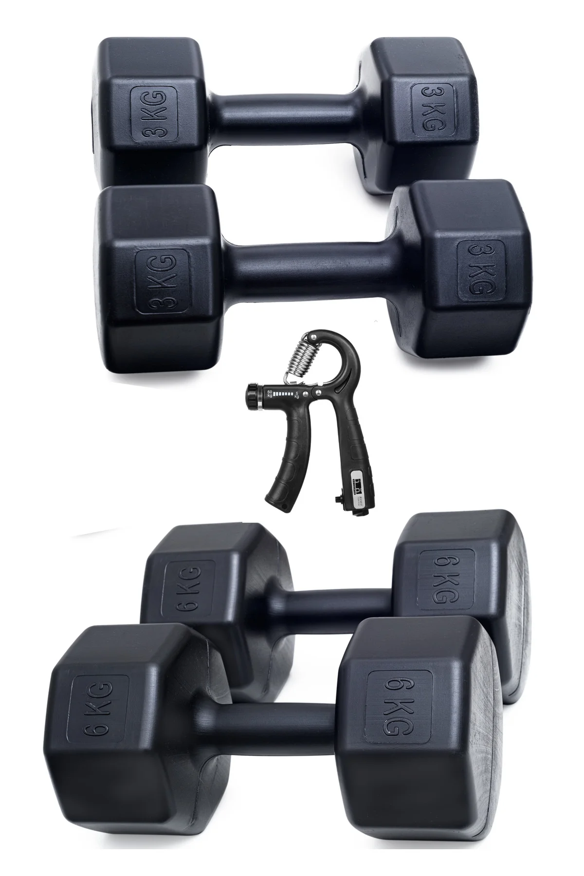 PS SPOR 18 Kg Dambıl Set 6Kg X2 Ad 3Kg X2 Ad + SAYAÇLI AYARLANABİ