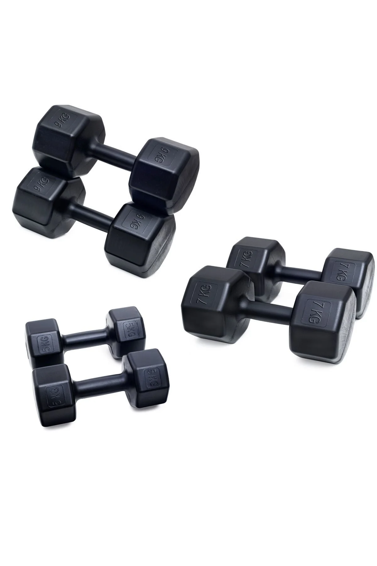 PS SPOR 3 ÇİFT DAMBIL SET 5KG + 7KG + 9KG + STAND PS SPOR 3 ÇİFT DAMBIL SET 5KG + 7KG + 9KG + STAND - Görsel 2